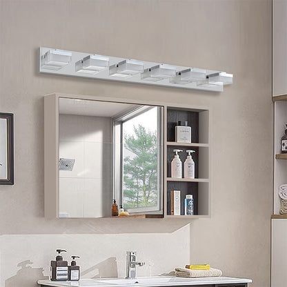 6-Light Chrome LED Modern Vanity Light Fixture for Bathroom & Makeup Table_3