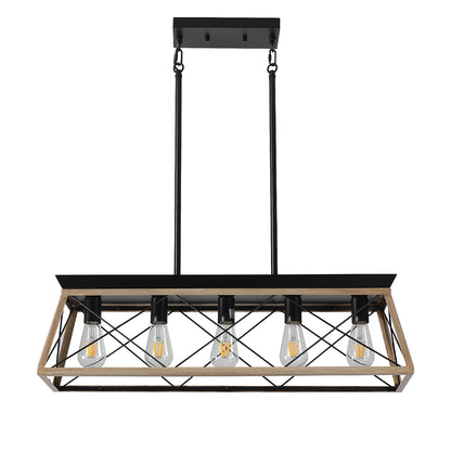 Rustic 5-Light Farmhouse Chandelier_0