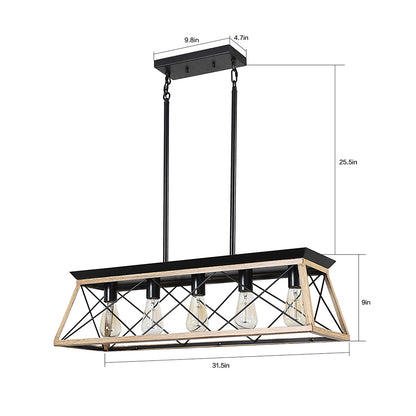 Rustic 5-Light Farmhouse Chandelier_6