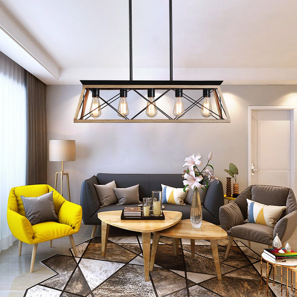 Rustic 5-Light Farmhouse Chandelier_2