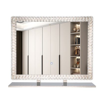 LED Crystal Mirror Light With Dimmable Lights_0