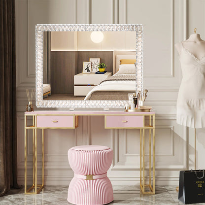 LED Crystal Mirror Light With Dimmable Lights_3