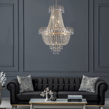 Luxury Gold Crystal Chandelier_1