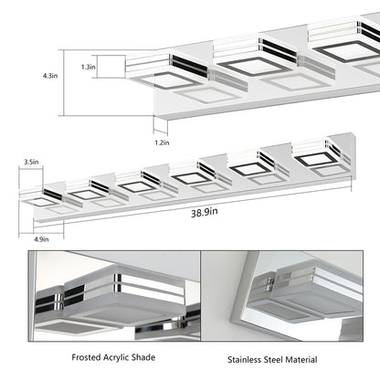 Modern Chrome 6-Light LED Mirror Light_6