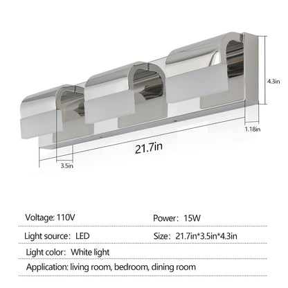 3-Light LED Mirror Light for Bathroom_8