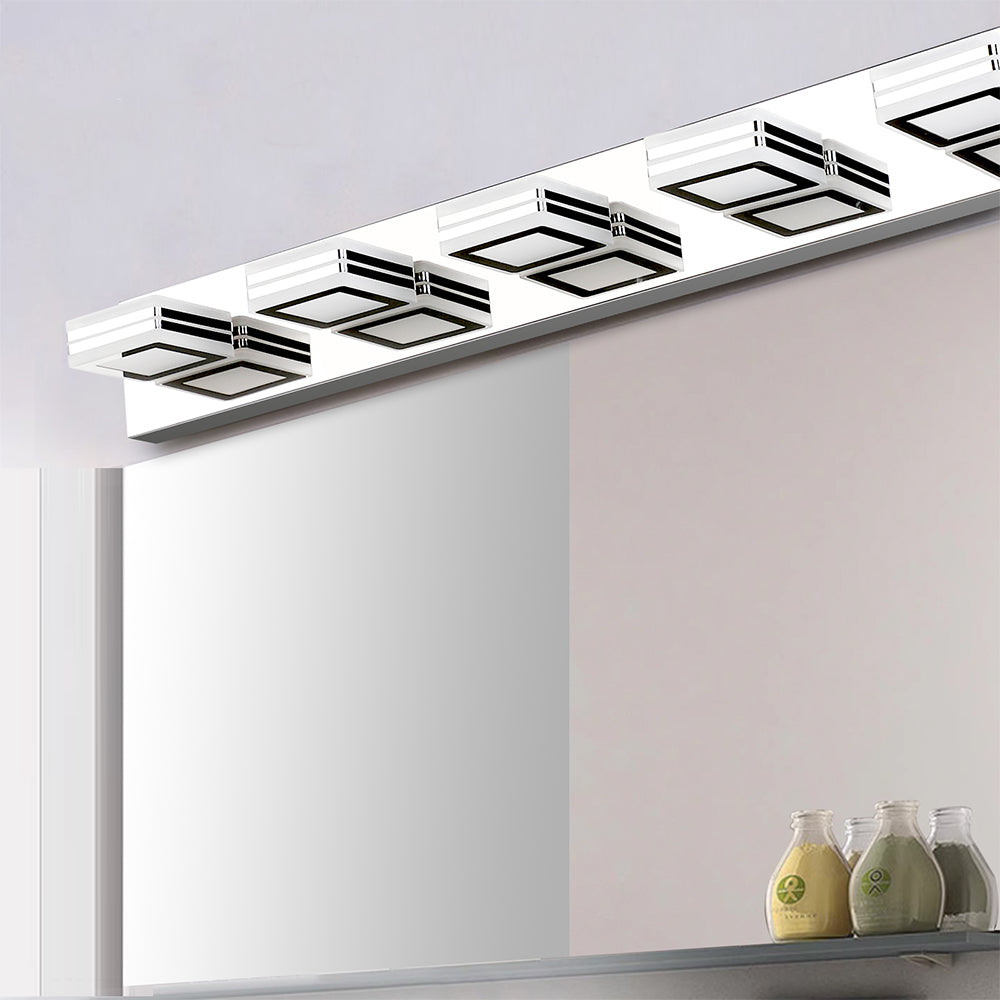 5-Light LED Modern Mirror Light in Chrome_1