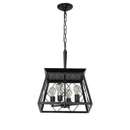 4-Light Vintage Farmhouse Chandelier_0