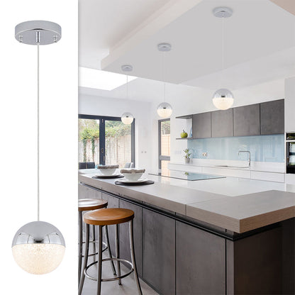 Pendant Light with Dimmable LED - Chrome_5