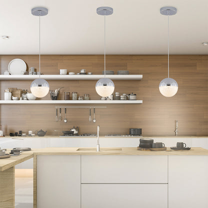 Pendant Light with Dimmable LED - Chrome_4