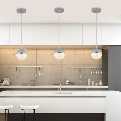 Pendant Light with Dimmable LED - Chrome_2