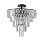 Modern Large Crystal Chandelier - Black_0