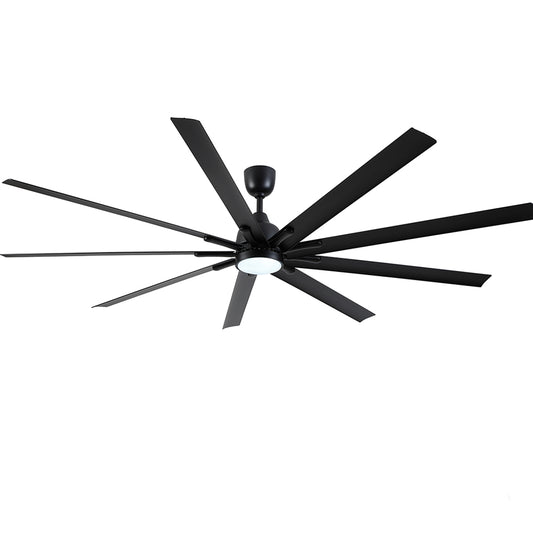 84-Inch Super Large Ceiling Fan with Remote Control - Black_0