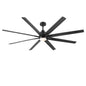 72-Inch Integrated LED Light Ceiling Fan - Black_0