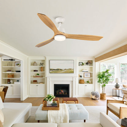 52-Inch Integrated LED Ceiling Fan - Beige_4