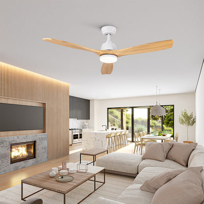 52-Inch Integrated LED Ceiling Fan - Beige_8
