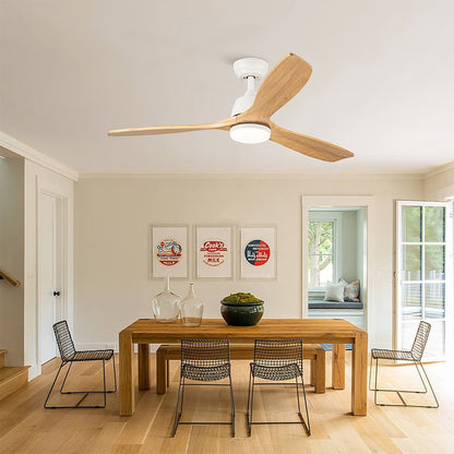 52-Inch Integrated LED Ceiling Fan - Beige_5
