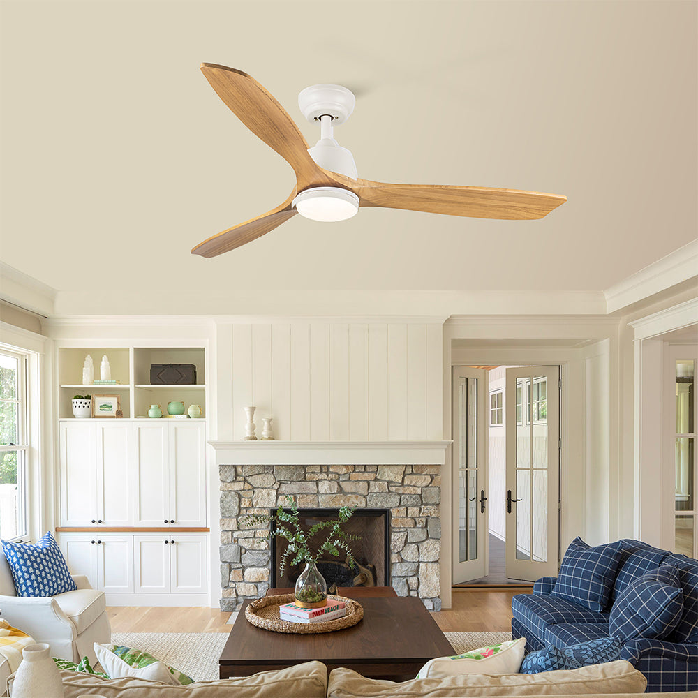 52-Inch Integrated LED Ceiling Fan - Beige_7