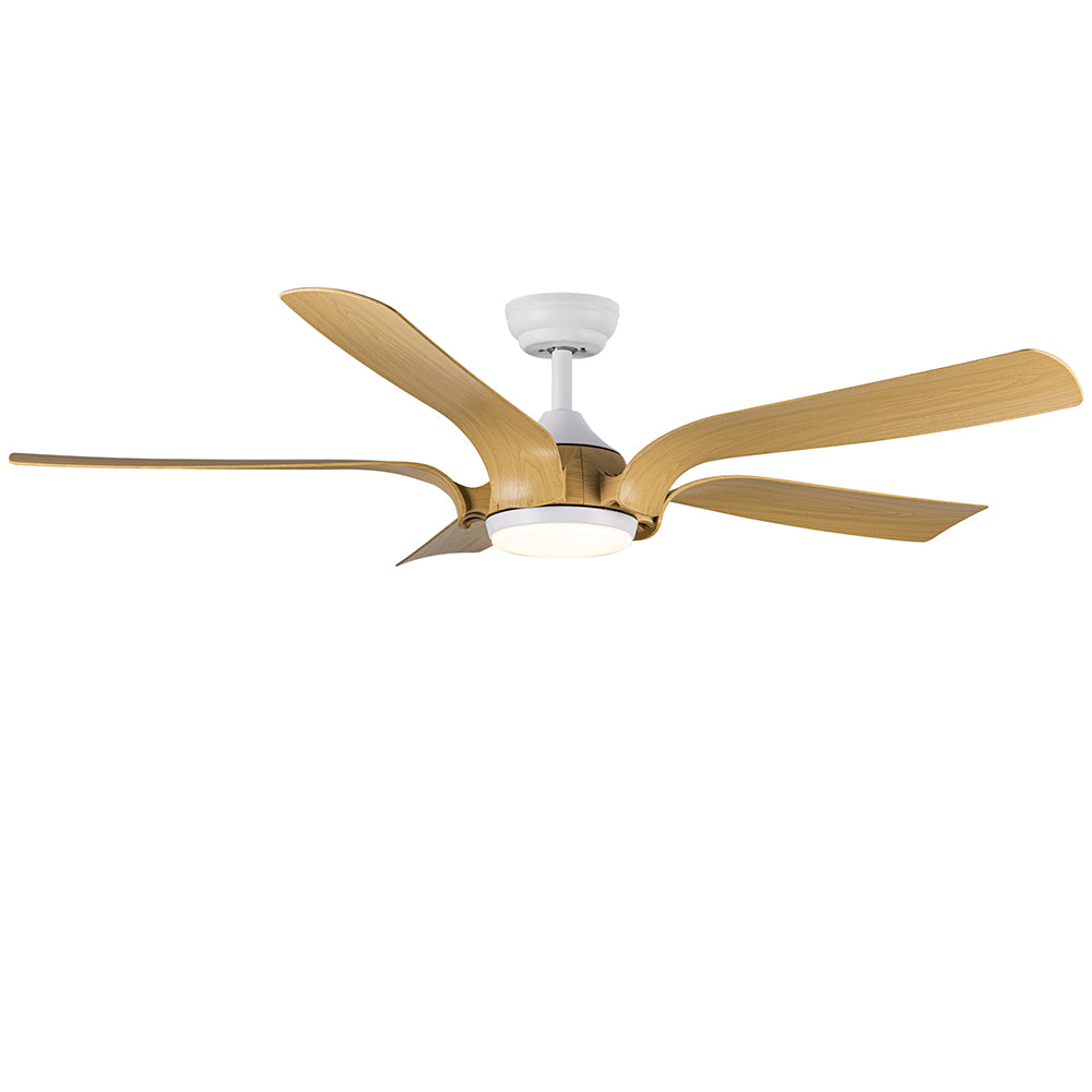 56-Inch Smart Integrated LED Ceiling Fan in Floral Shape_0