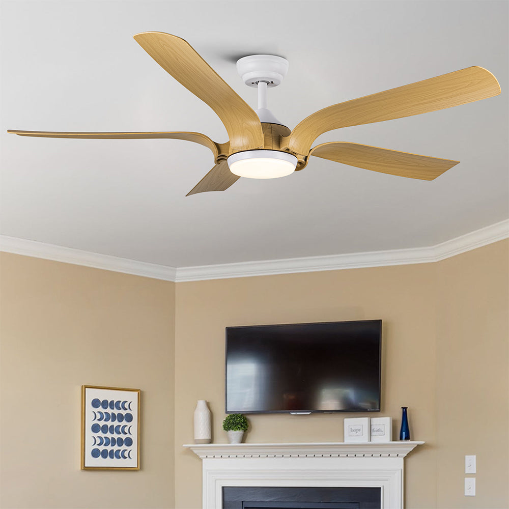 56-Inch Smart Integrated LED Ceiling Fan in Floral Shape_4