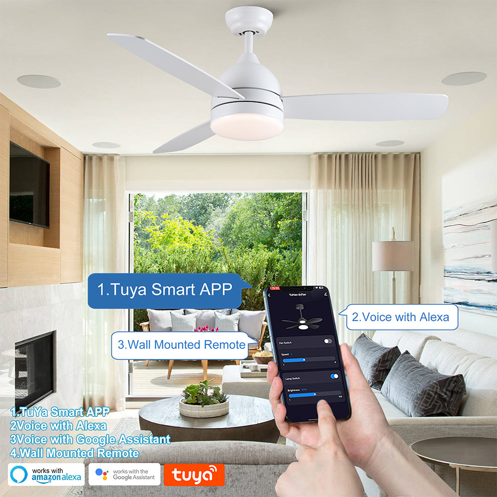 48-Inch Smart Integrated LED Ceiling Fan - White_7