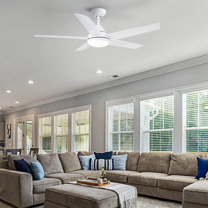 48-Inch Integrated LED Ceiling Fan Lighting - White_4