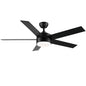 52-Inch Integrated LED Ceiling Fan Lighting - Black_0