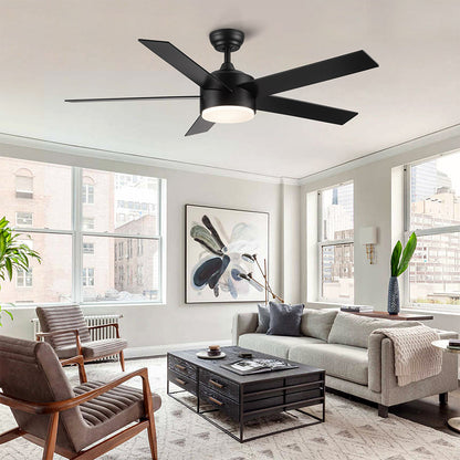 52-Inch Integrated LED Ceiling Fan Lighting - Black_5