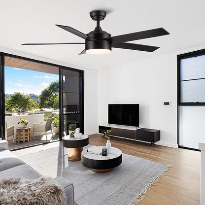 52-Inch Integrated LED Ceiling Fan Lighting - Black_4