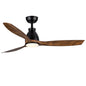 52-Inch Integrated LED Ceiling Fan Lighting - Black & Brown_0