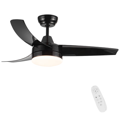 Ceiling Fan with Integrated LED Light - Black_8