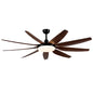 71-Inch Integrated LED Lighting Ceiling Fan with 9 Solid Wood Blade_0