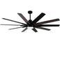 72-Inch Dual-Finish LED Ceiling Fan with Remote Control Black_0