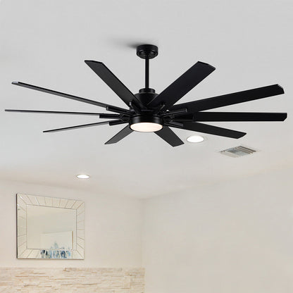 72-Inch Dual-Finish LED Ceiling Fan with Remote Control Black_6