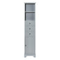 Tall Bathroom Cabinet with 3 Drawers & Adjustable Shelf - Grey_0