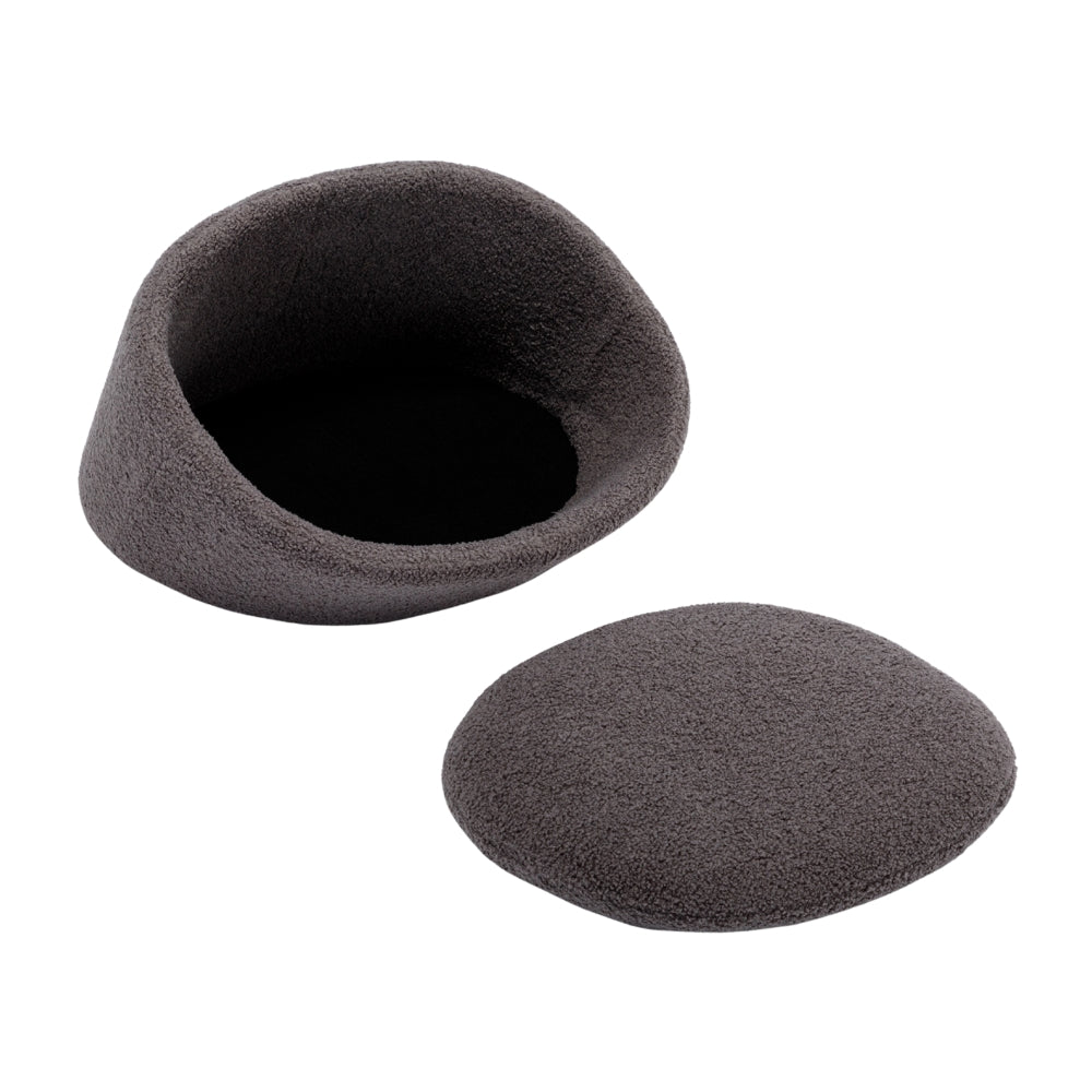 Pet Sofa Solid Wood Frame Cashmere Cover Medium Grey_6