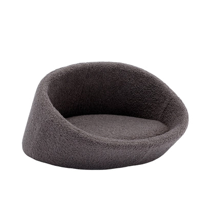 Pet Sofa Solid Wood Frame Cashmere Cover Medium Grey_7