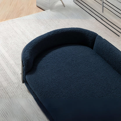Style Dog Bed Solid Wood Legs, Bent Back, Cashmere Cushion Small_2