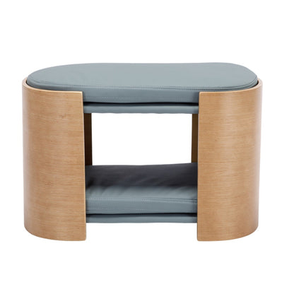 Pet Sofa Wood Leg Bent Back Scratch-Resistant Medium Dark Grey_0