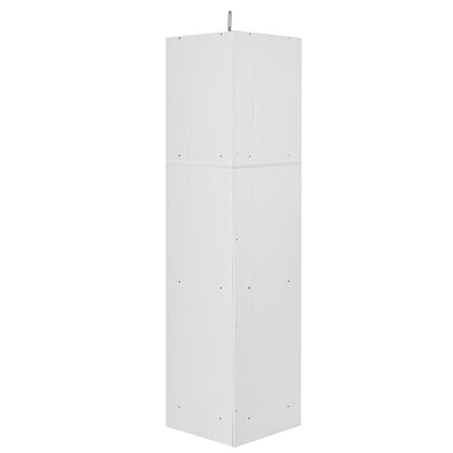 Tall Corner Bathroom Cabinet with Adjustable Shelves - White_8