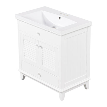 Bathroom Vanity with Sink - White_1