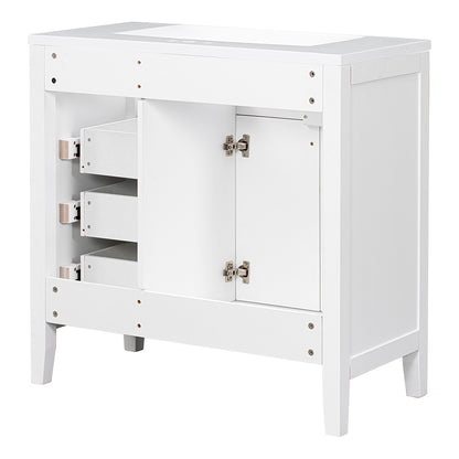 Bathroom Vanity & Sink Combo - White_9
