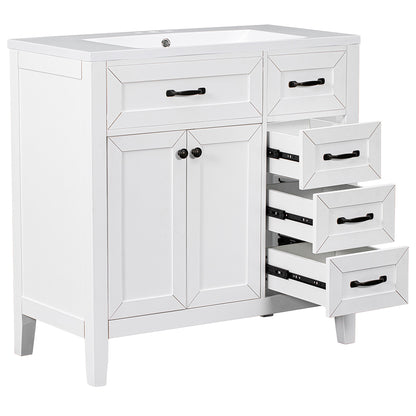 Bathroom Vanity & Sink Combo - White_3
