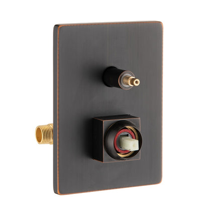 Ceiling Mounted Shower System Combo Set - Bronze_4