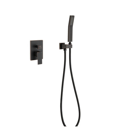 Ceiling Mounted Shower System Combo Set - Bronze_1