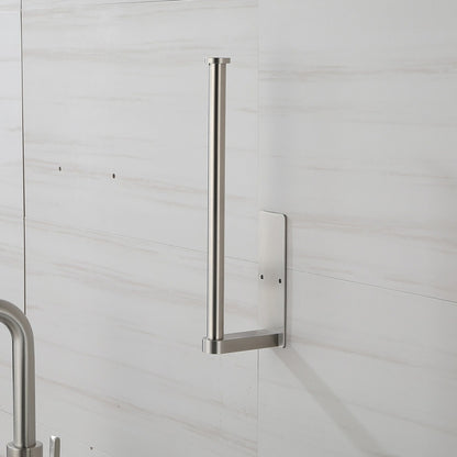 Paper Towel Holder Set 12-Inch 2 Pack Versatile Under Cabinet Mounting - Brushed Nickel_8
