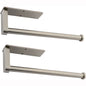 Paper Towel Holder Set 12-Inch 2 Pack Versatile Under Cabinet Mounting - Brushed Nickel_0
