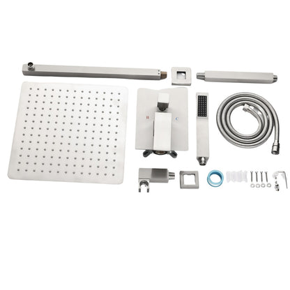 12" Wall-Mounted Rain Shower Head System_0