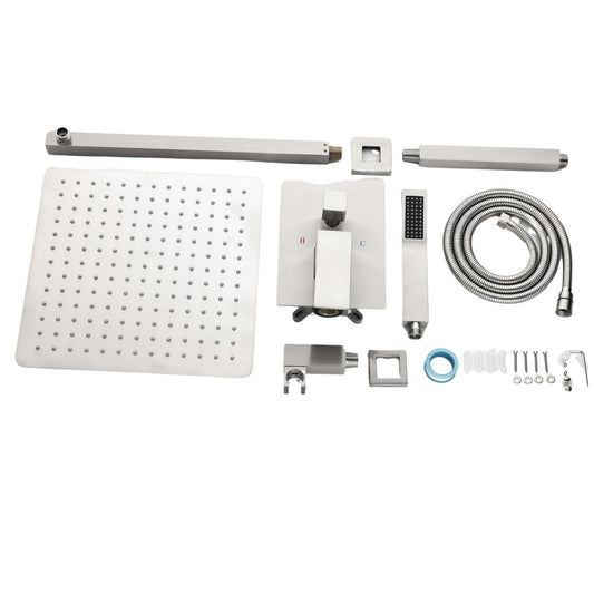 12" Wall-Mounted Rain Shower Head System_0