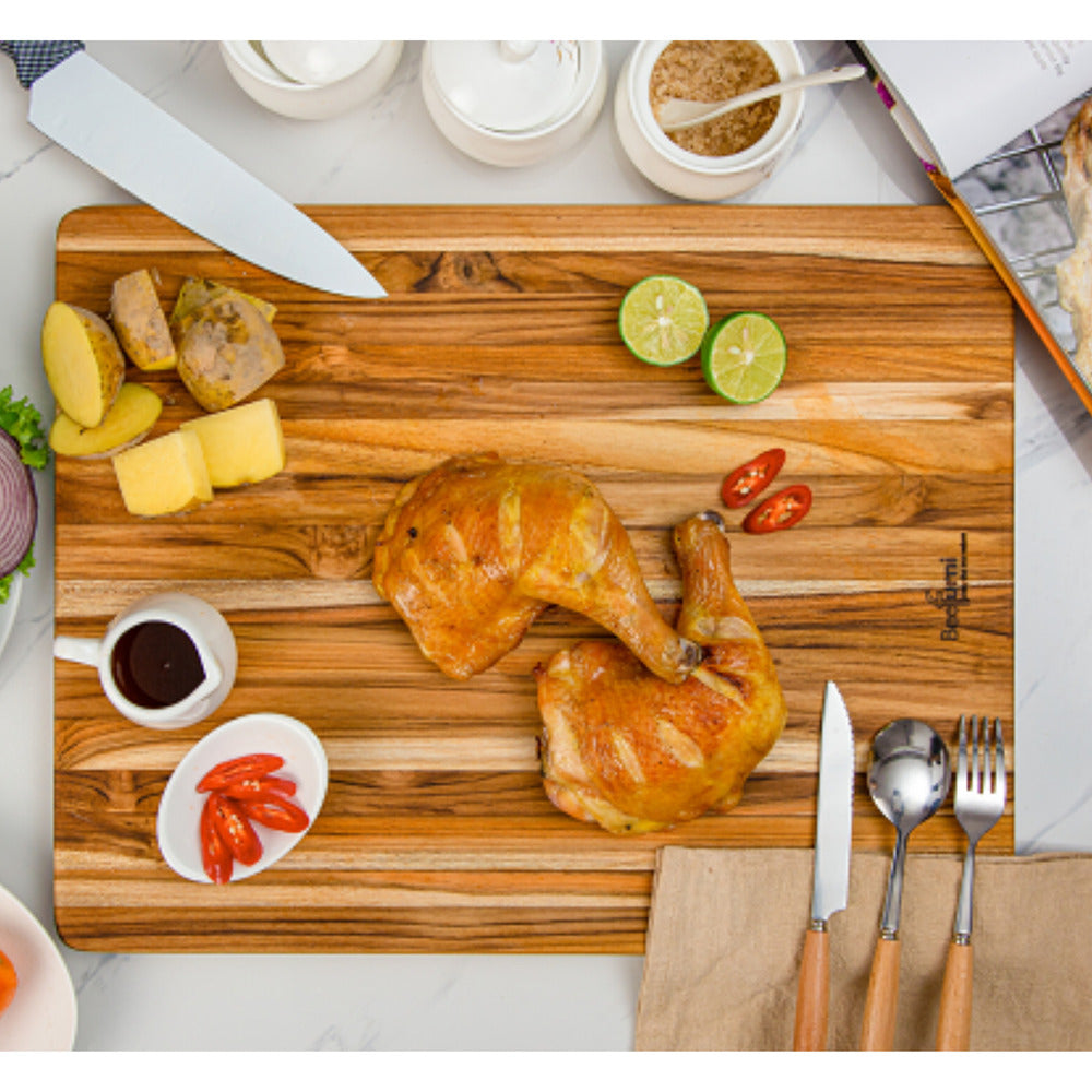 Teak Cutting Board Set - 18 Inch Pack of 5 Pieces_1
