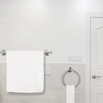 6-Piece Stainless Steel Towel Rack Set Wall Mount_3